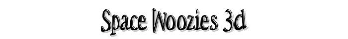 Space Woozies 3D font